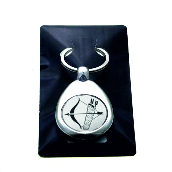 Preview: Schlüsselanhänger mit Einkaufswagen-Chip Sternzeichen Schütze