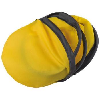 Frisbee, gelb, faltbar mit Etui aus Polyester