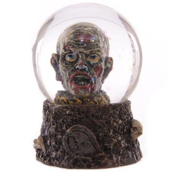 Zombie-Kopf Schneekugel Glaskugel Halloween Kugel