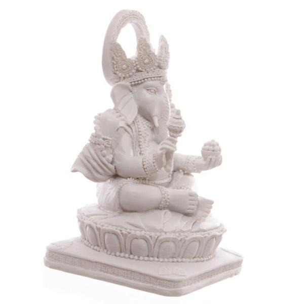 Weißer Ganesha 13,5 cm