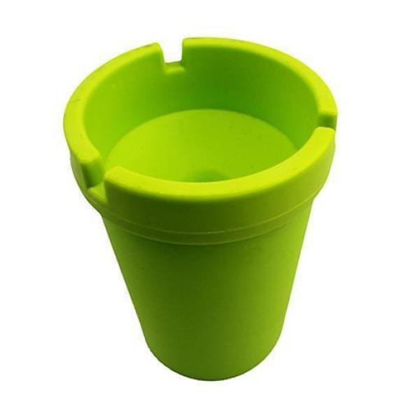Aschenbecher Grasgrün aus robustem Kunststoff
