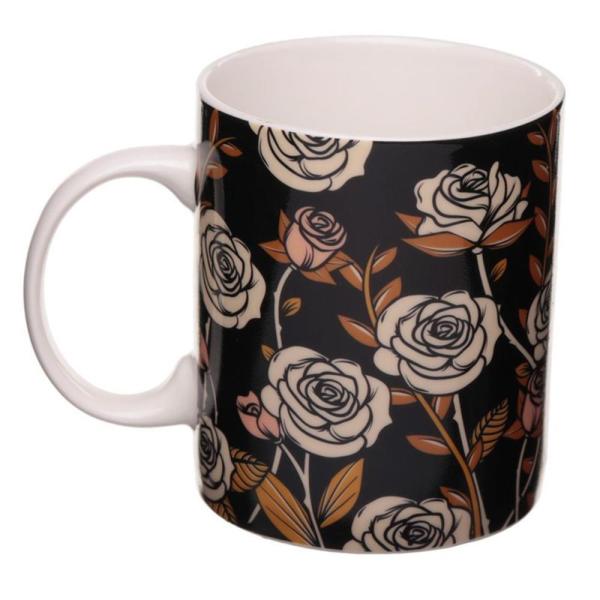 Skulls & Roses Farbwechsel Tasse aus Keramik