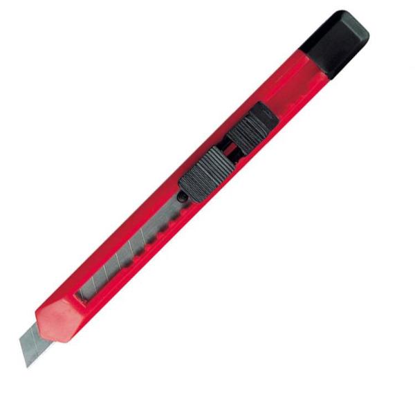 3 Kartonmesser Cuttermesser (je 1x Rot Weiß Orange)